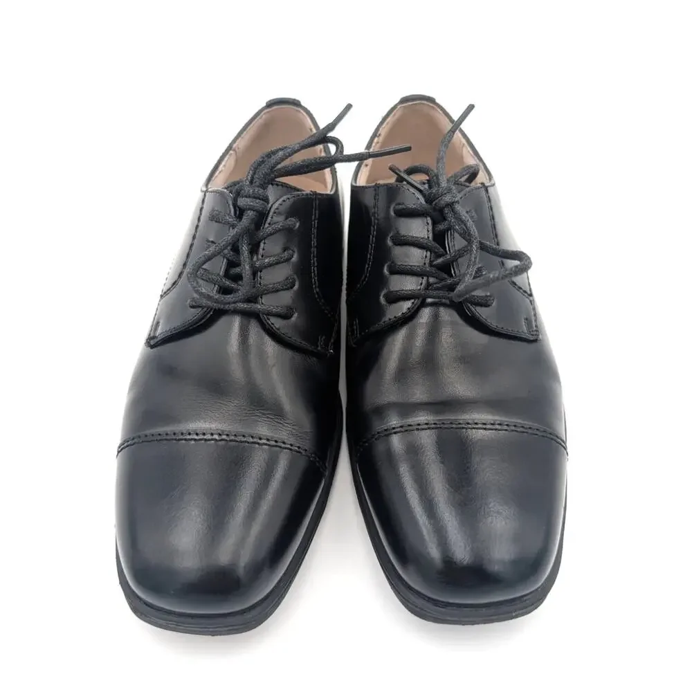 Florsheim Kids Reveal Cap Toe Oxford Dress Shoes 16599-001 Black Size US2M EU17